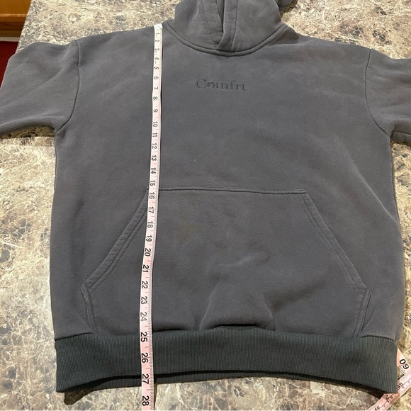 Comfrt Gray Hoodie Sweatshirt Medium - Picture 7 of 7